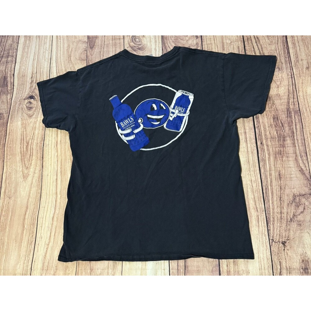 Bawls Guarana Fueled By Bawls Promo Graphic T-Shirt Men's Size Large L Black
